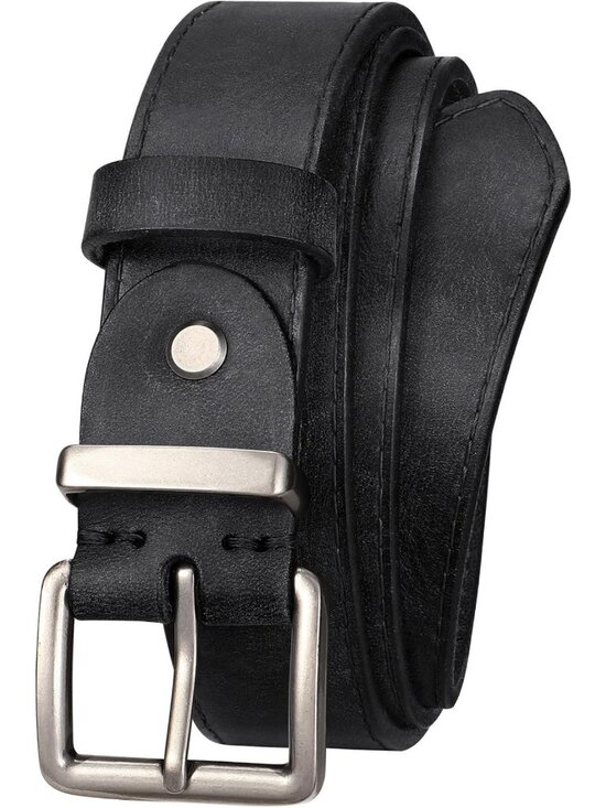 Genuine Leather Women\'s Belt for Jeans - Full Grain Waist Belt with Matte Buckle main image 4